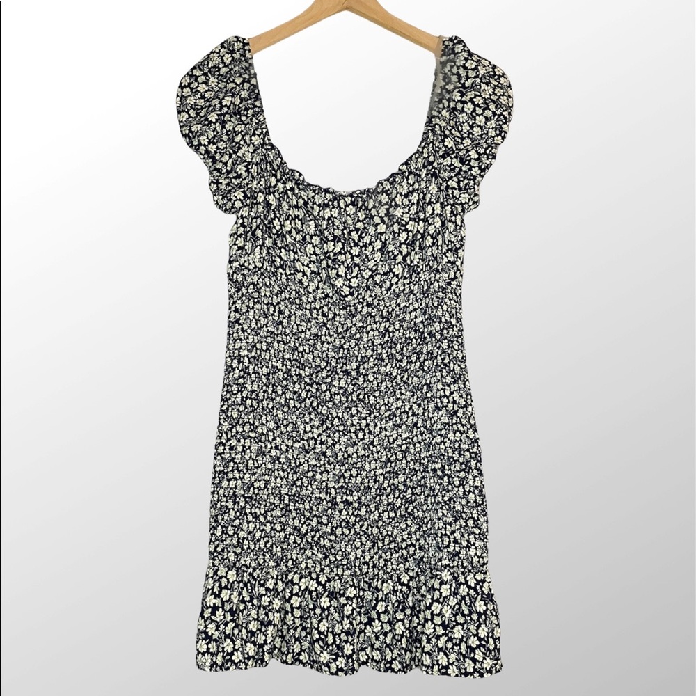 Wild Fable Ribbed Off the Shoulder Floral Dress